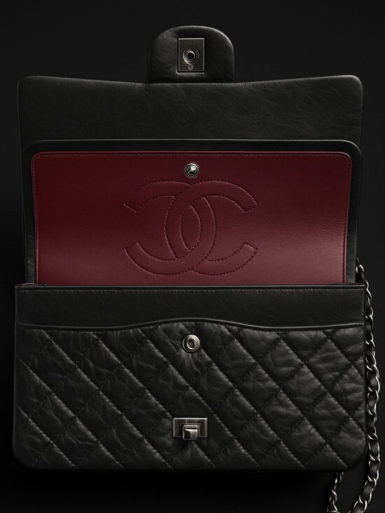 Chanel Black Quilted Aged Calfskin with Silver hardware - Picture 2 of 3